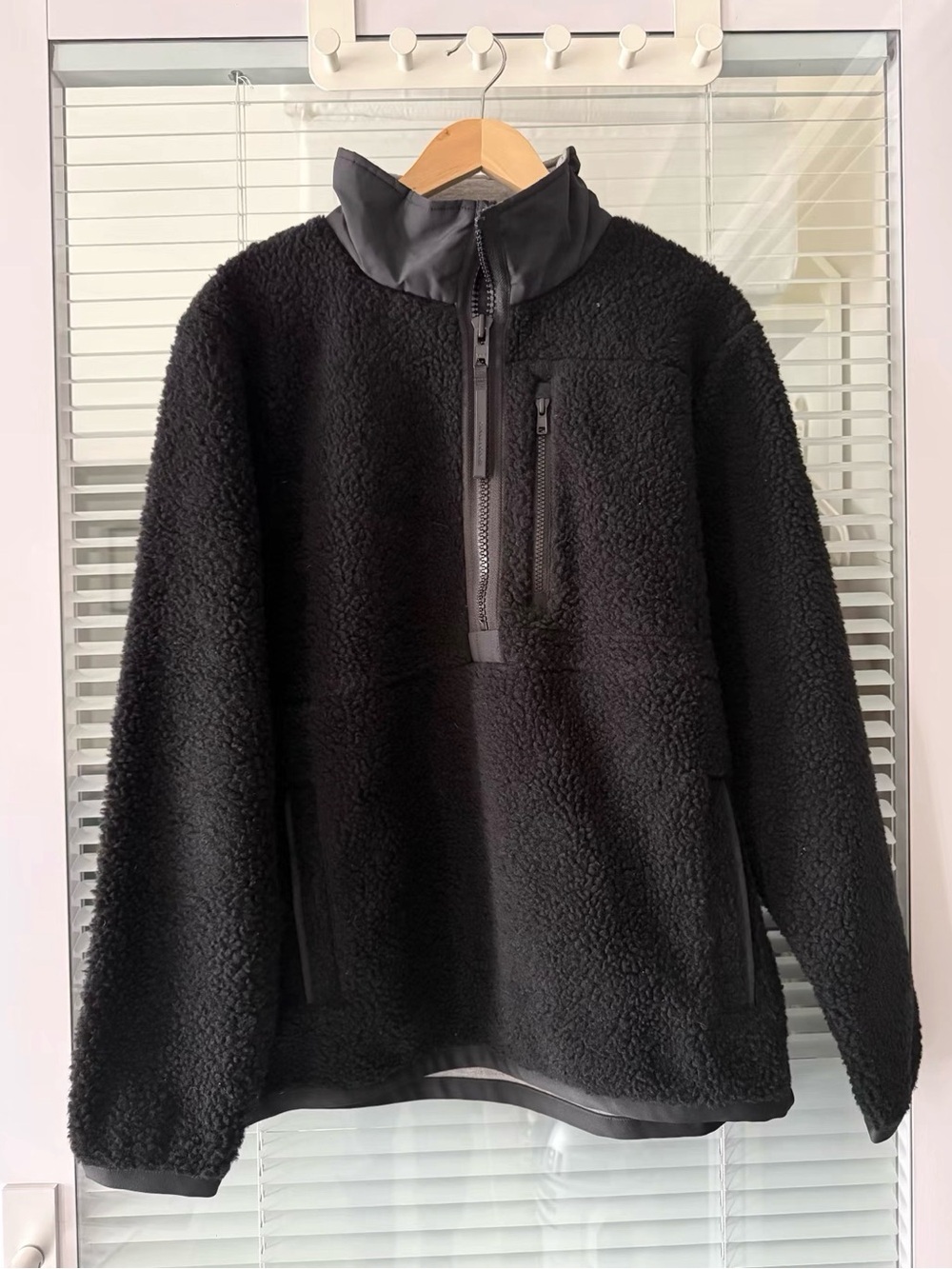 Canada Goose Black Jacket with Red & Blue Arctic Program Patch
